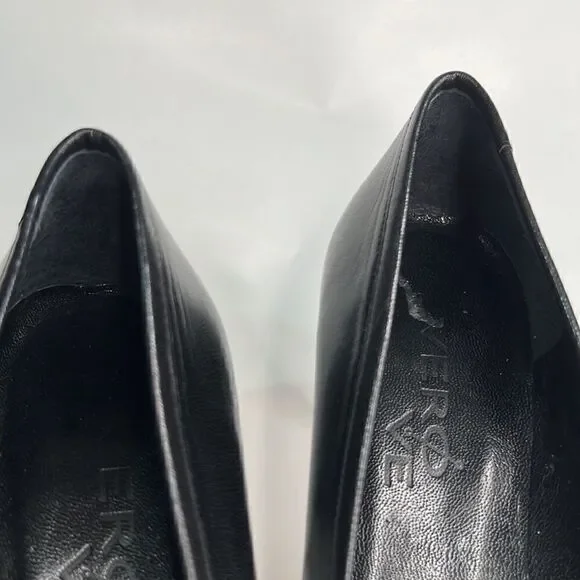 Vero VE Black Leather Pumps with fringe buckle - Picture 8 of 13